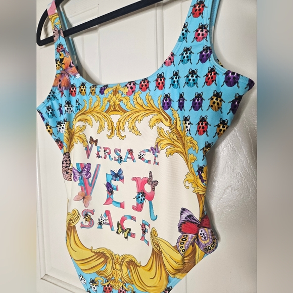 Versace x Dua Lipa Butterfly Print One-Piece Swimsuit - Picture 5 of 8